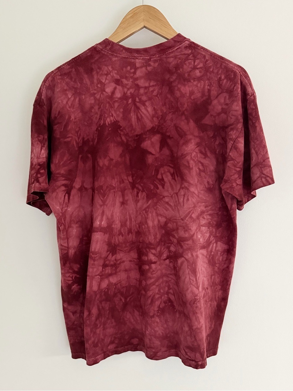 Y2K Wolf Graphic Tie Dye Tee The Mountain Naturecore Oversized - Picture 5 of 7